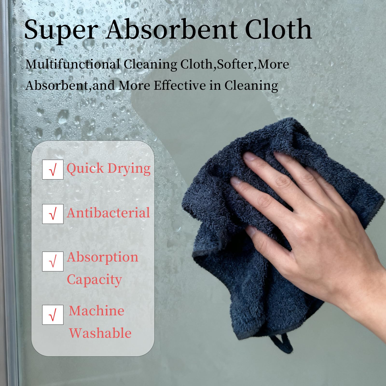 Toallas Paquete de 2, 60 x 40 cm - Extremadamente Suaves y súper absorbentes, Ideales para el hogar, la Oficina, el Hotel y el salón, Lavables a máquina