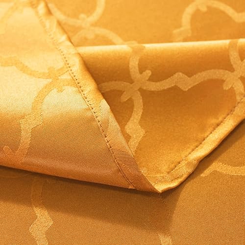 Miniatura 4 de SASTYBALE Mantel navideño de poliéster jacquard floral a prueba de derrames, resistente a las arrugas, para cosecha, decoración de otoño