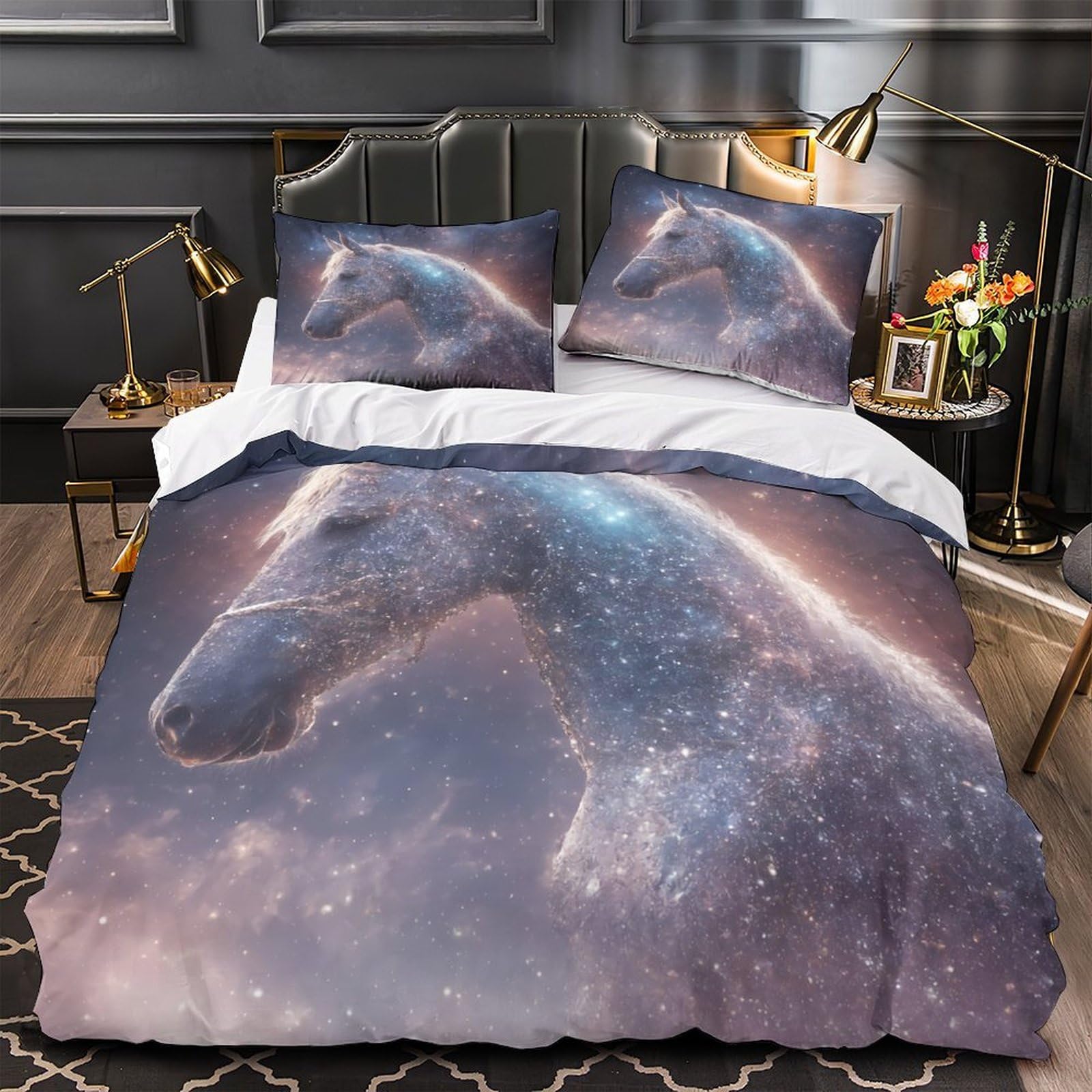 Linge de lit hypoallergénique Arbre Cosmique pour un sommeil doux sans irritations