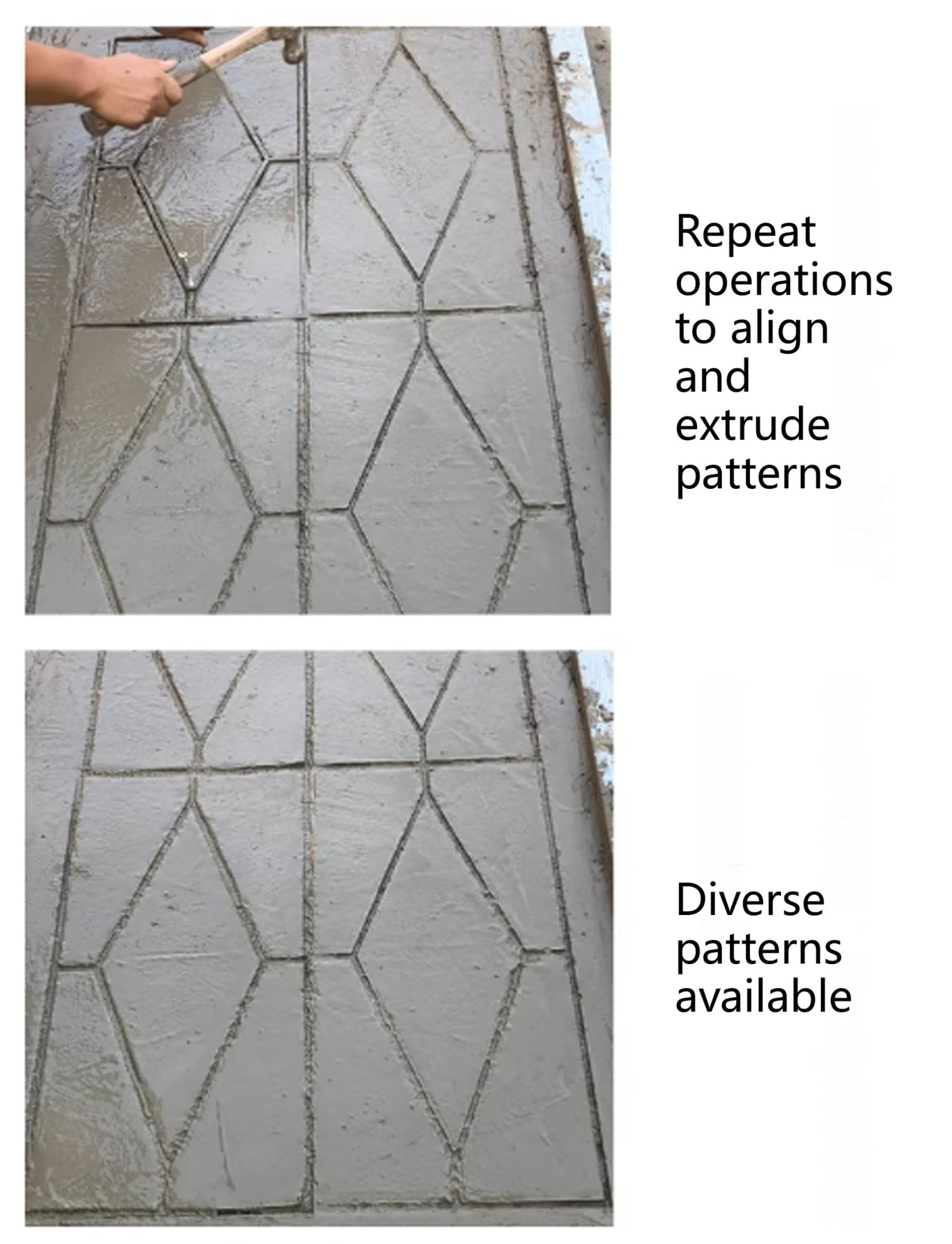 Molde de hormigón para pavimento y patio, duradero y fácil de usar, ideal para pasarelas de jardín y paisajismo