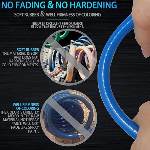 Miniatura 2 de Líneas de aire para semircamión, mangueras de freno de aire en espiral de 15 pies con cables de 12 y 40 pulgadas, juego de bobinas de freno de 1