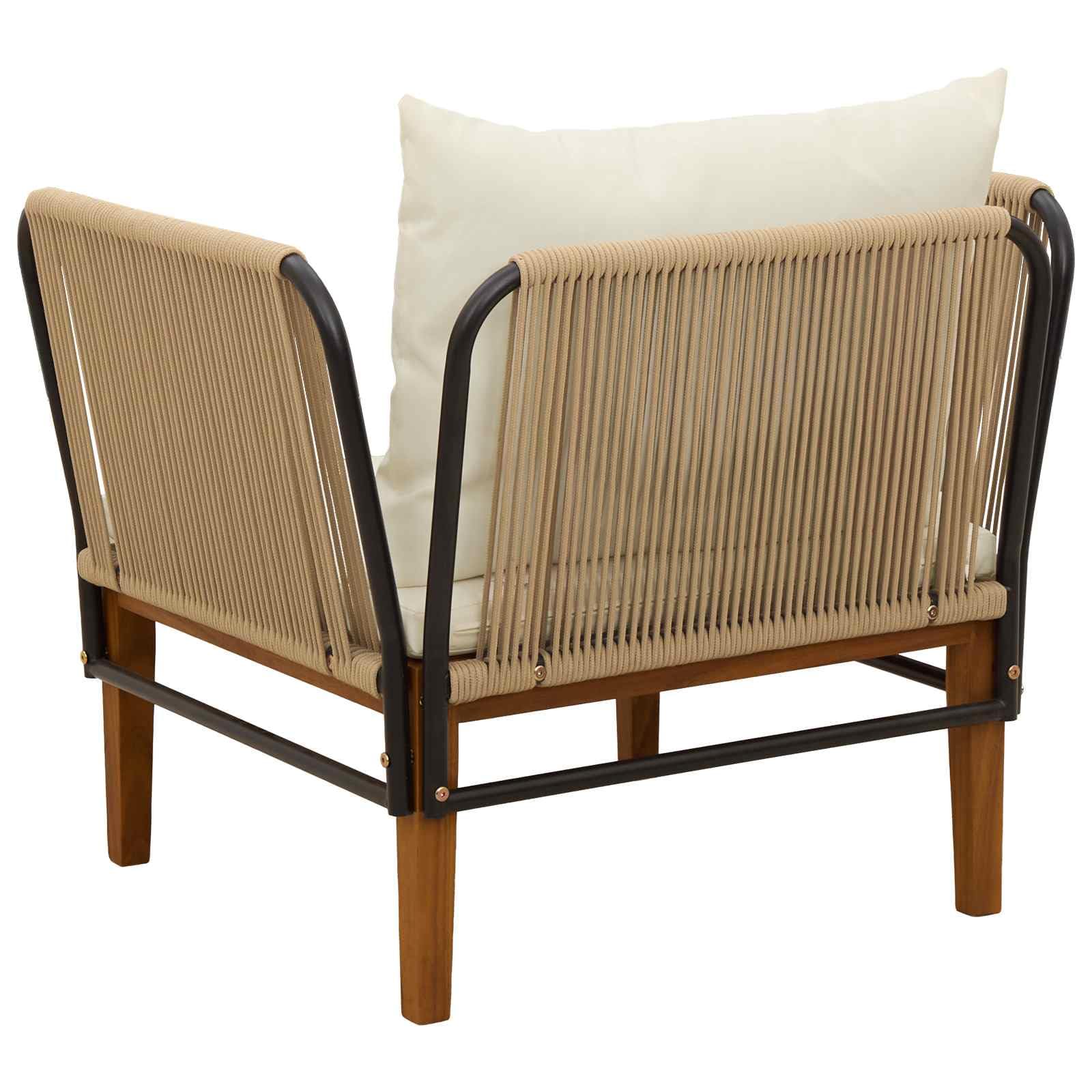 SYDE Zewnętrzna sofa segmentowa z drewna akacjowego