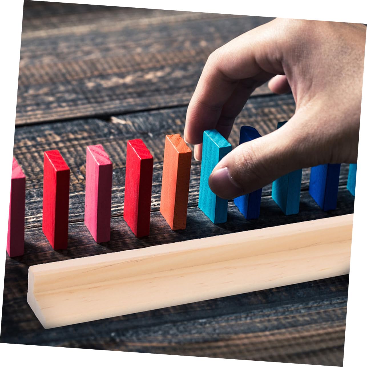 20 Supporti per Lettere in Legno, Supporto Robusto e Versatile per Giochi da Tavolo, Organizzazione e Esposizione a Casa in Viaggio