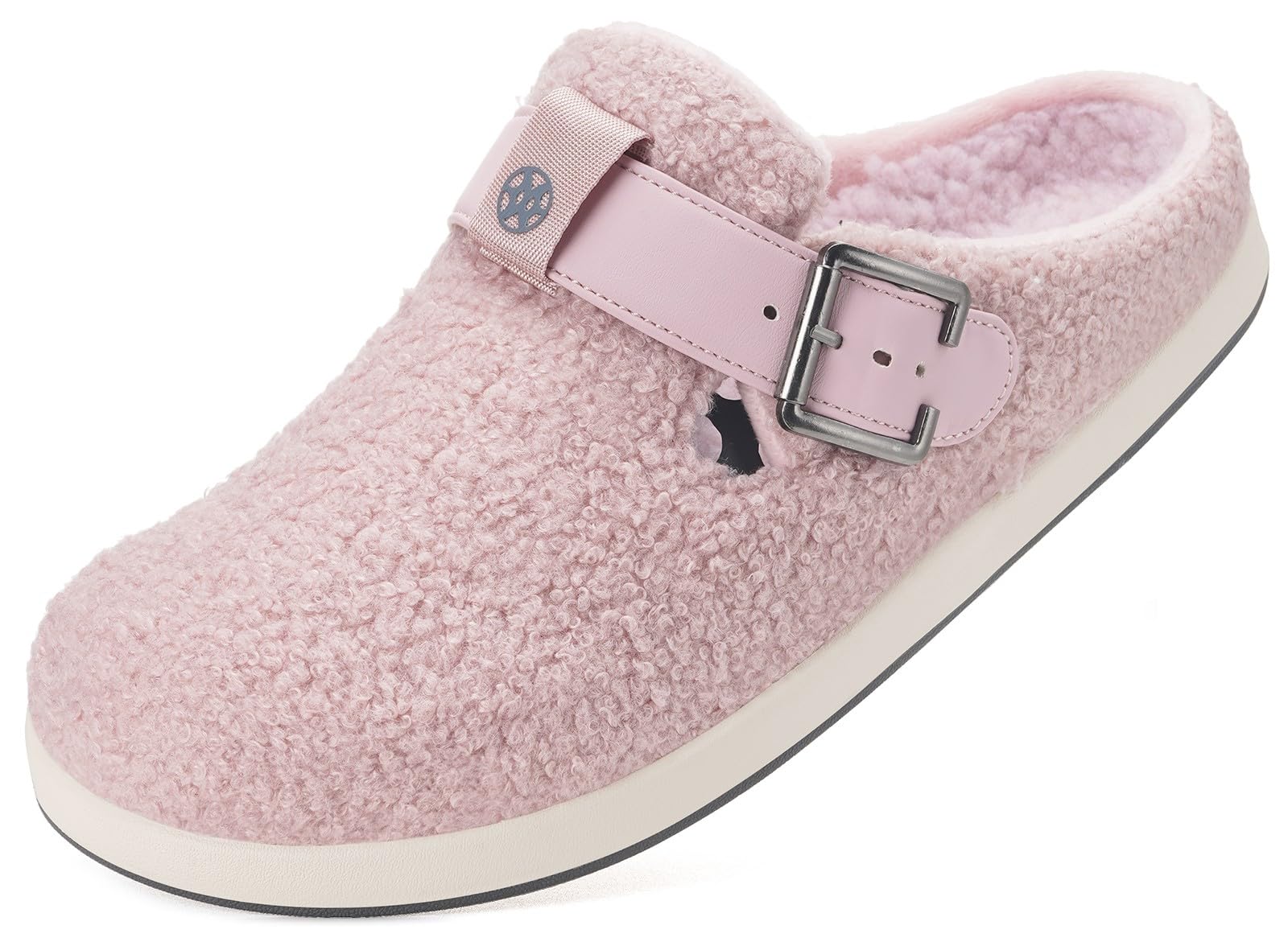 Pantofole da Donna Uomo Invernali Calde Pelliccia Zoccoli e Sabot Scarpe da Giardino Comode Ciabatte Pelose Indoor Outdoor,Rosa,38 EU
