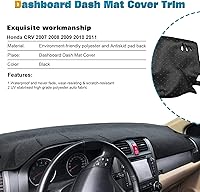 Vista 2 de x xotic tech Alfombrilla para Consola Central del Tablero Precortada Antideslizante Parasol Protector Solar Antirreflejos Alfombra Almohadilla