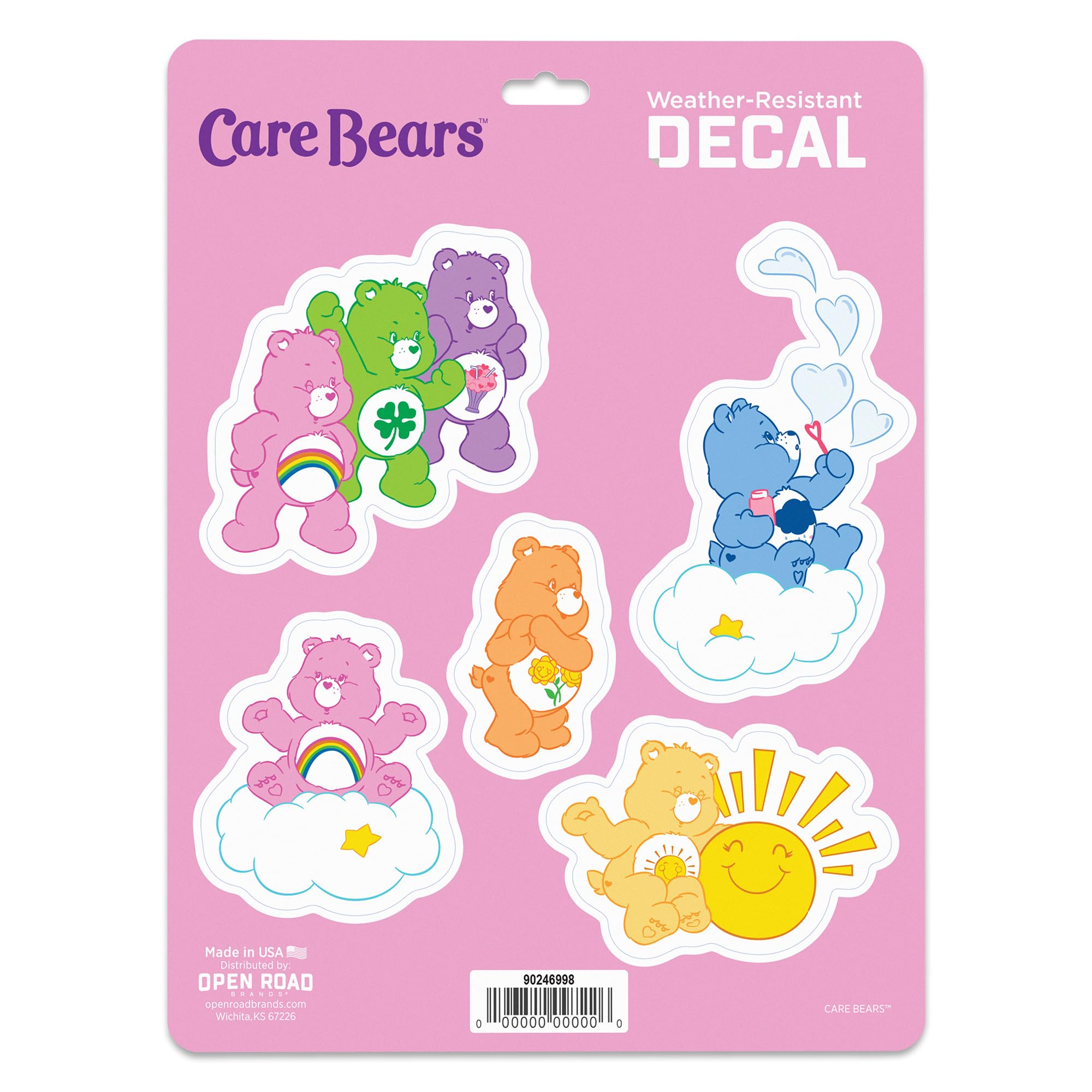 Care Bears Characters Adhesive Vinyl Decal Pack