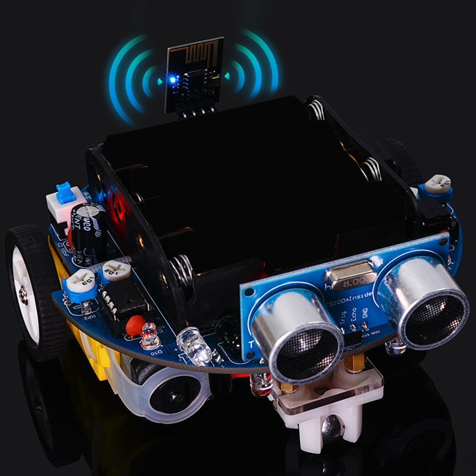Kit de Robot Inteligente para Coche DIY con Software Gráfico, Modos Multifuncionales, Control por Aplicación Y Evitación de Obstáculos. Adecuado para, Type a