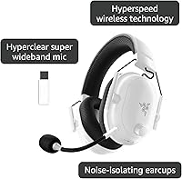 Vista 23 de Razer BlackShark V2 Pro Auriculares inalámbricos para juegos: sonido envolvente espacial THX 7.1, controladores de 1.97 pulgadas, micrófono Negro