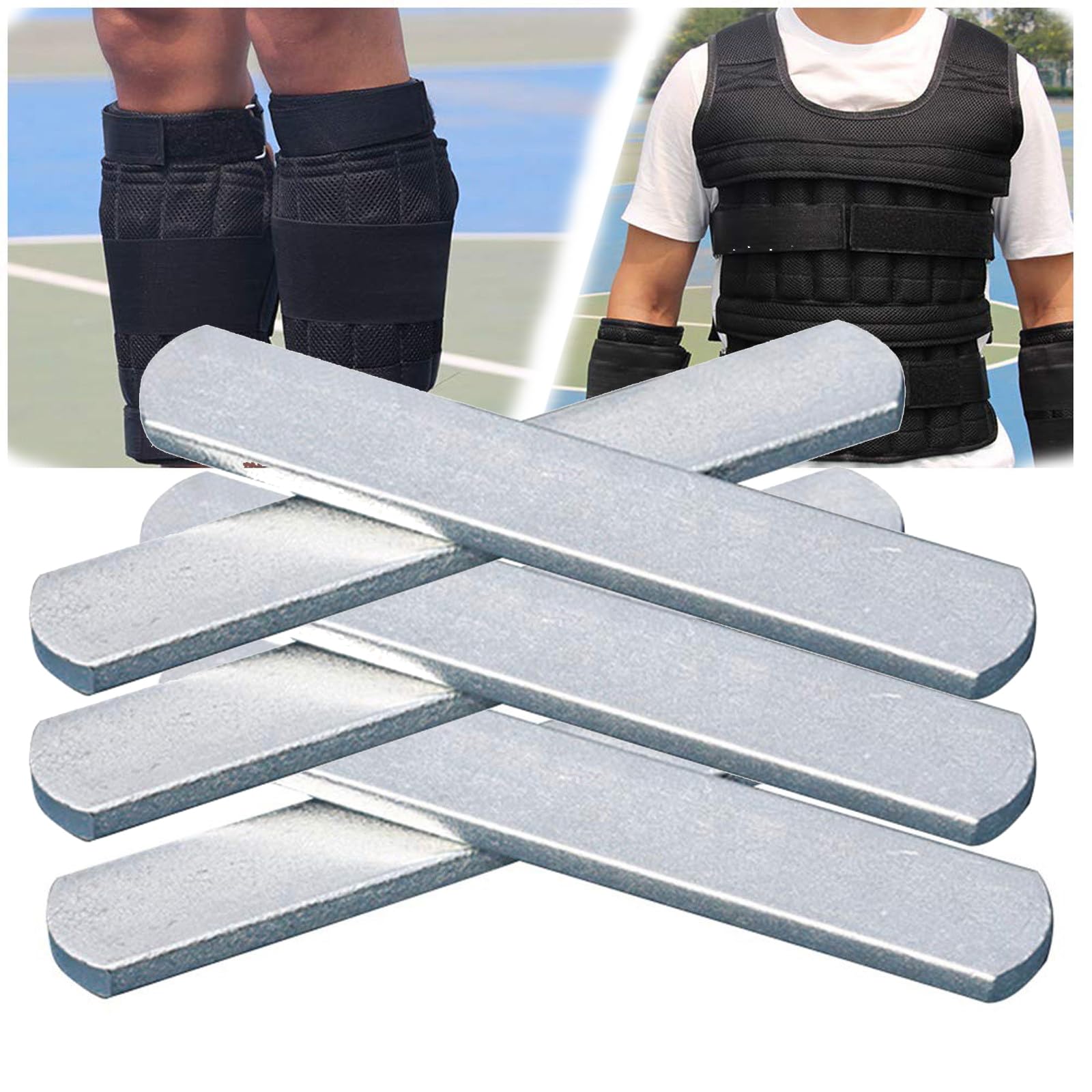 Adjustable Weighted Vests, 110LB Max Weight Workout Vests Body Weight Vest with Reflective Stripe Running Vest for Men Women Strength Training,