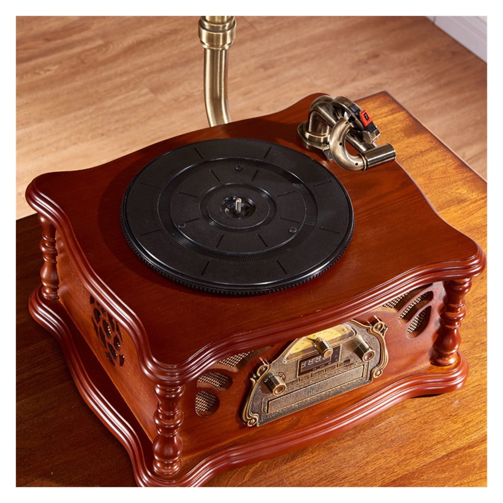 Música for el hogar Sonido Fonógrafo Altavoz Retro Reproductor de discos de vinilo Jukebox Sala de estar de estilo europeo Muebles for el hogar Subwoofer Reproductor de discos de vinilo con altavoz