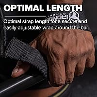 Vista 11 de Correas de levantamiento de pesas para levantamiento de pesas (1 par) - Correas de levantamiento acolchadas para peso muerto, levantamiento
