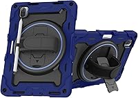 Vista 2 de Funda para Xiaomi Pad 5 / MiPad 5 Pro de 11 pulgadas 2021, resistente funda protectora a prueba de golpes para niños con soporte giratorio de 360°