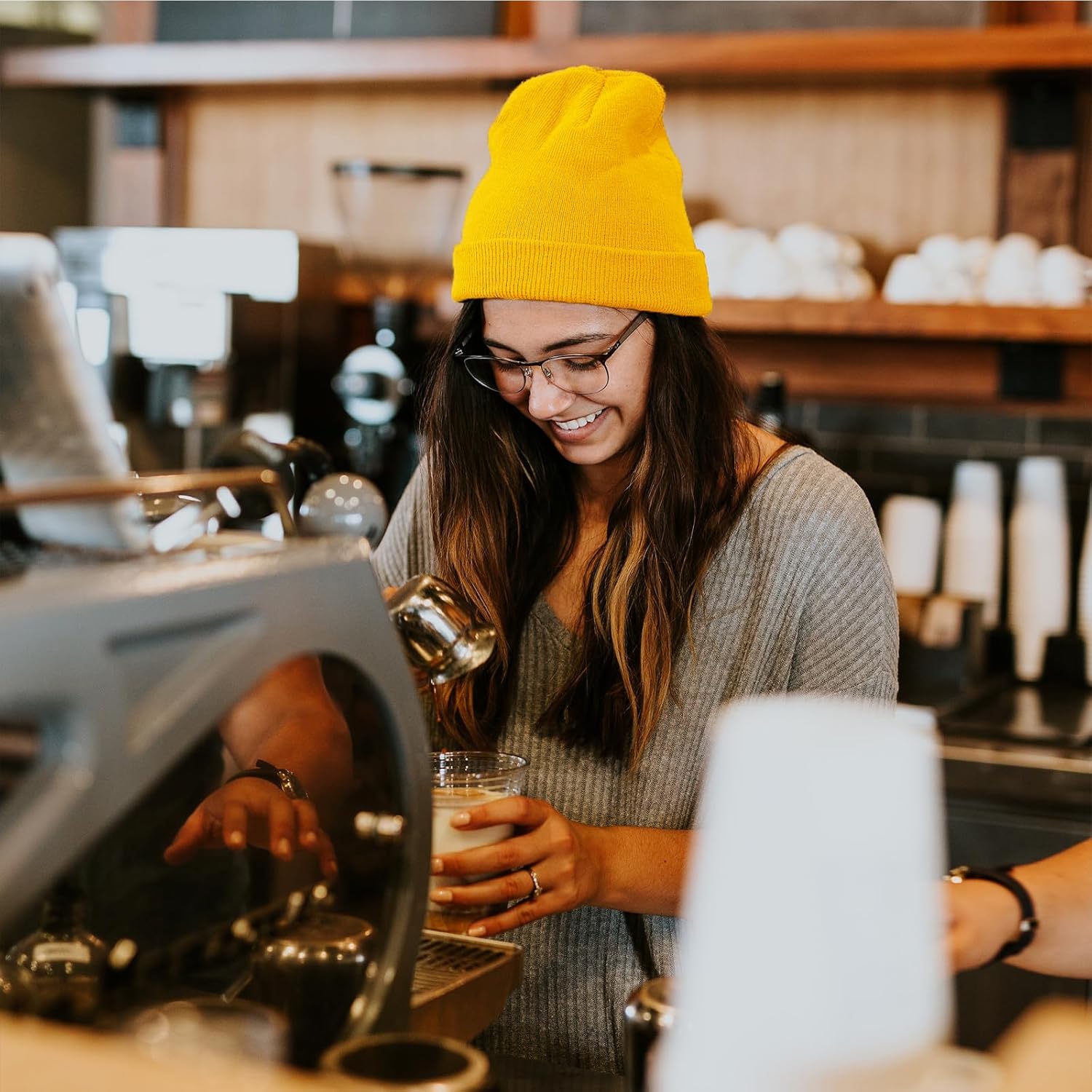 ZOORON 1&2 Pack Beanie for Men Women Slouchy Beanie Hats Winter Knit Caps Soft Ski Hat Unisex - Image 5