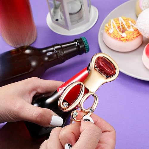 Miniatura 3 de Boao 50 unidades de abrebotellas de cumpleaños, recuerdos de fiesta, recuerdos de cumpleaños, aniversario de boda para invitados, abridor de