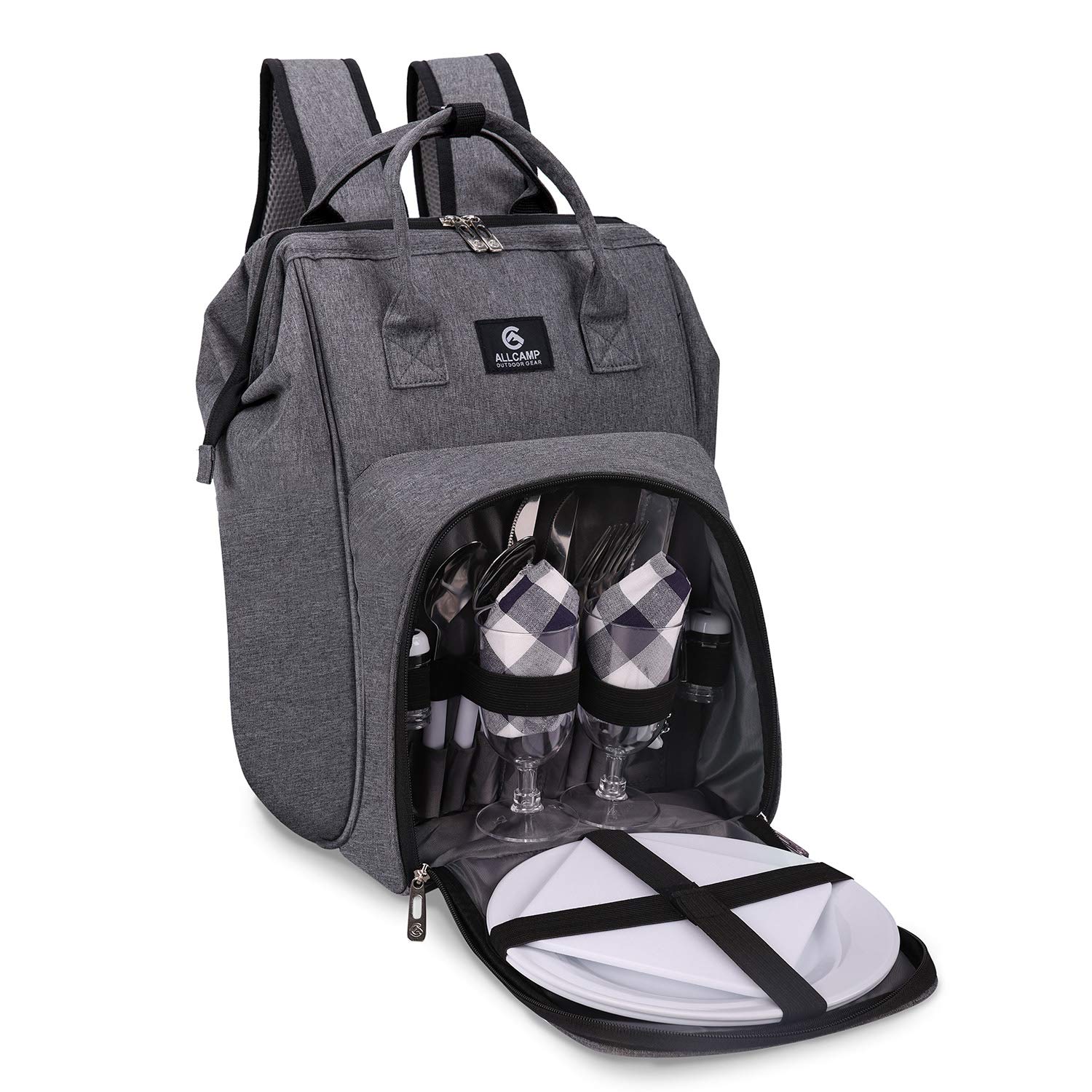 ALLCAMP Picnic Backpack for 2 Person