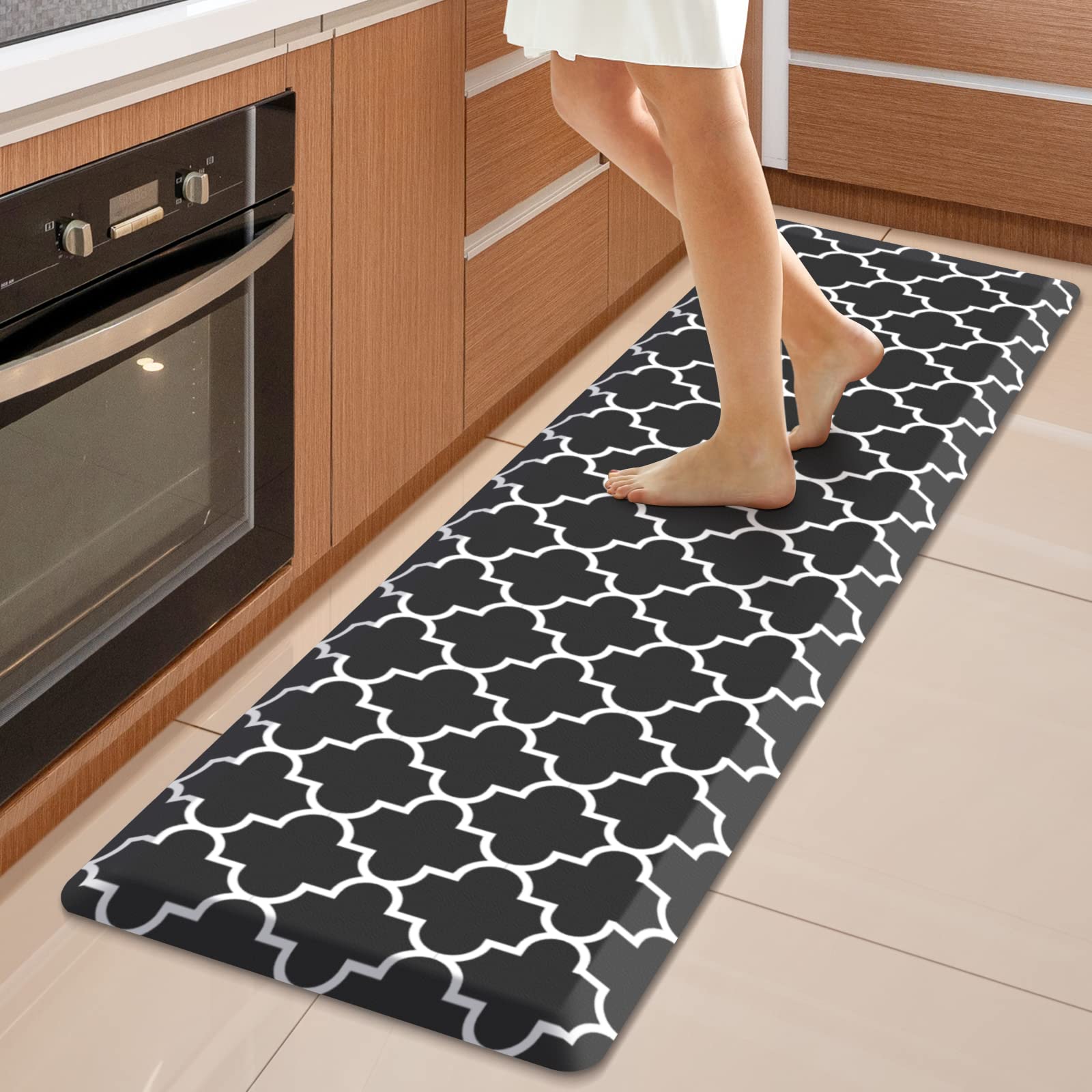 WISELIFE Kitchen Mats and Rugs Cushioned Anti-Fatigue, 17.3"x 28", Grey — Amazon image 9