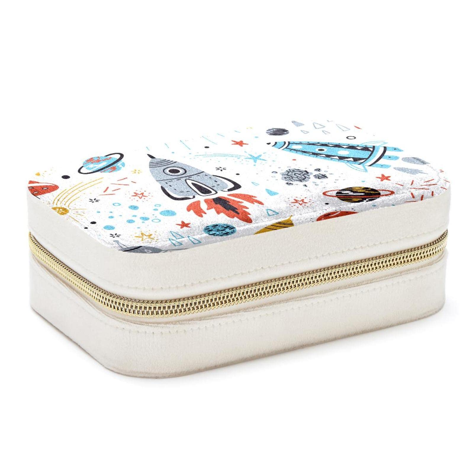 Boîte à bijoux de voyage étoiles pour boucles d'oreilles - Organisateur compact pour vacances