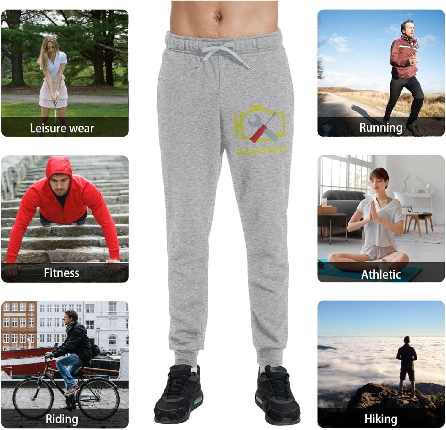 Men's Long Pants Athletic Running Pants Lightweight Quick Dry Gym Sports Pants