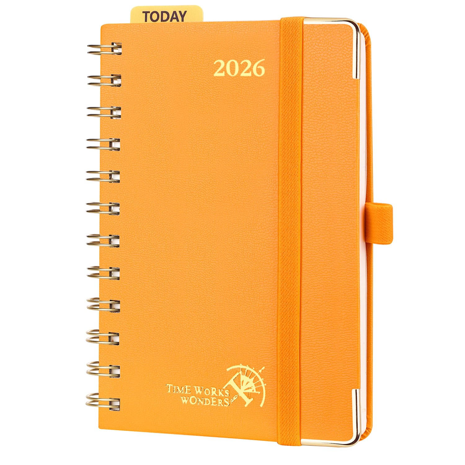 POPRUN Small Diary 2027 Pocket Diary Week To View Spiral Hardcover A6