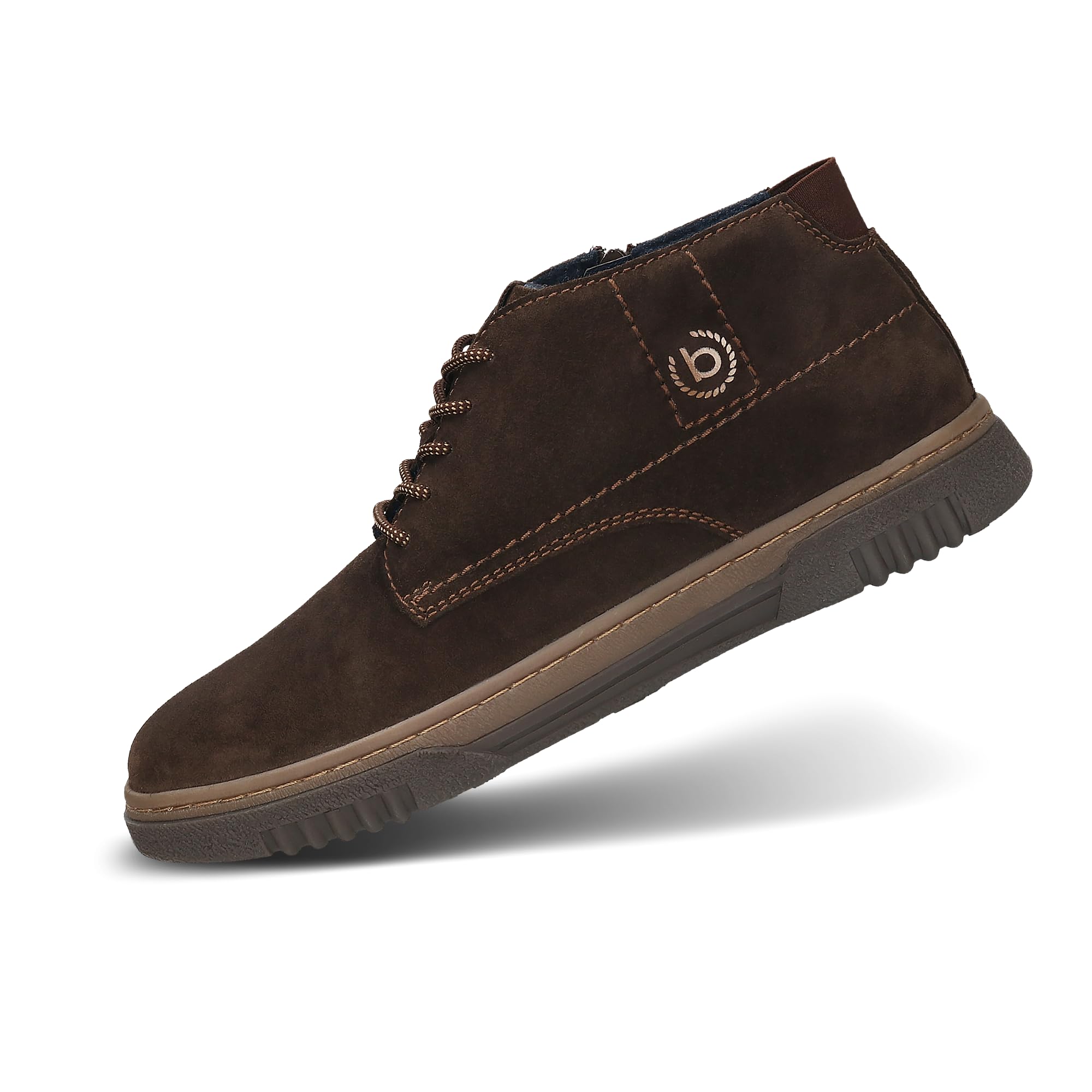 bugatti Men's Lace-Up Boots in Blue, dark brown, 7 UK