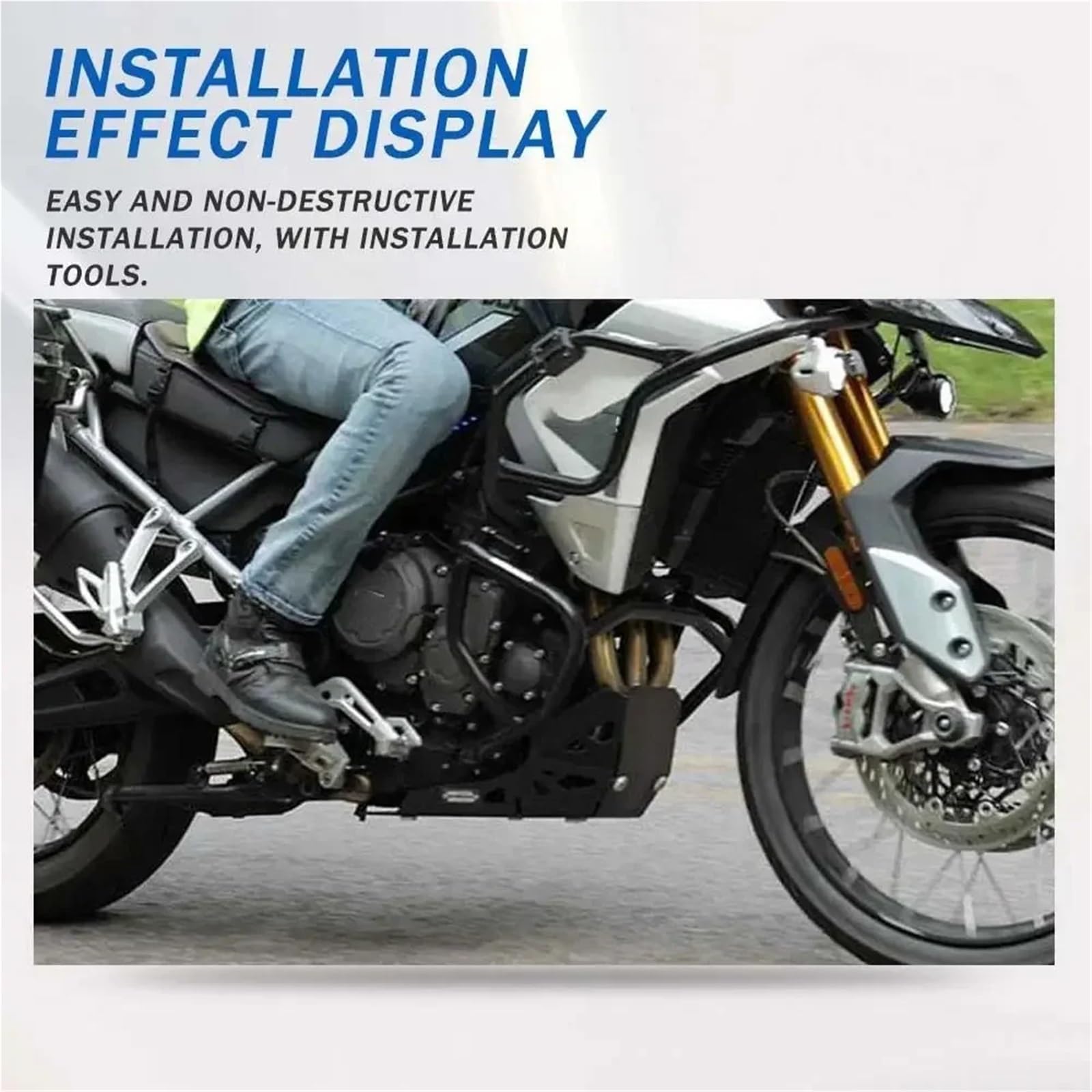 Osłona Podwozia Motocykla Do Tiger 900 Rallying Pro GT 2020 2021 Osłona silnika Osłona podwozia Podwozia Motocykla(Silver)