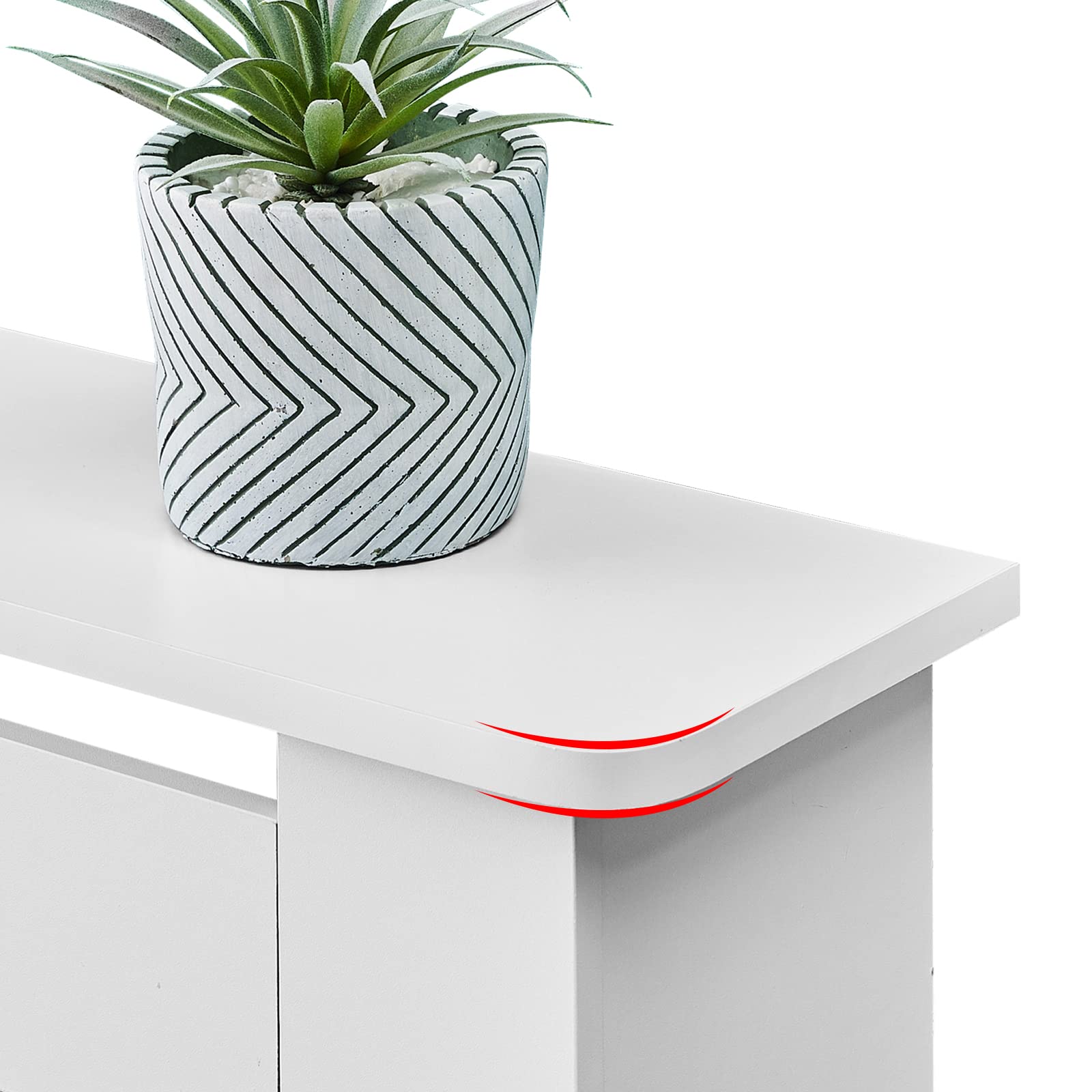 CLIPOP Moderne Heizkörperverkleidung, weiß lackiert, vertikale Lattenrost, MDF-Schrank, weiß, M