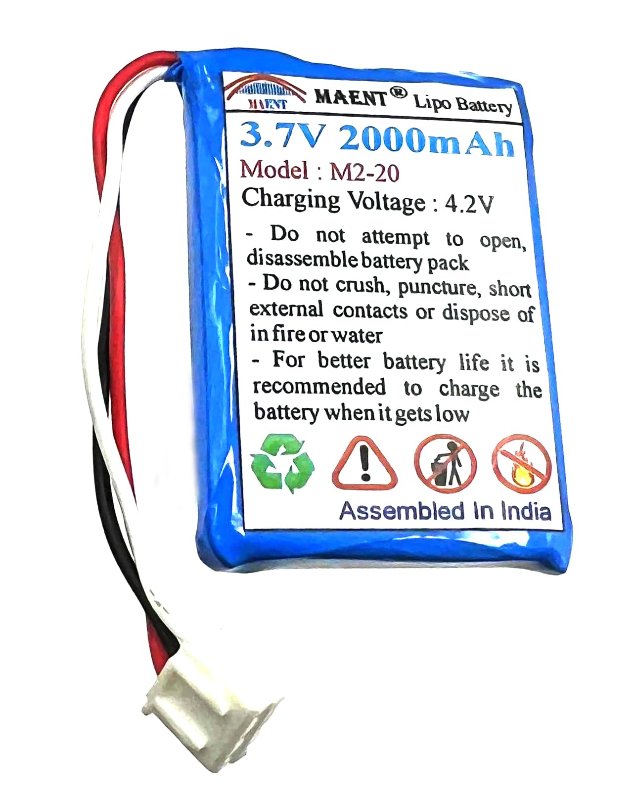 3.7V 1000mah 1500mah 2000mah Replacement Lipo Polymer Battery for Beetel F2N F1N F3 4G GSM Fixed Wireless Landline Phone Cordless Phone (Only for Beetel Phone) (2000mah)-image-27