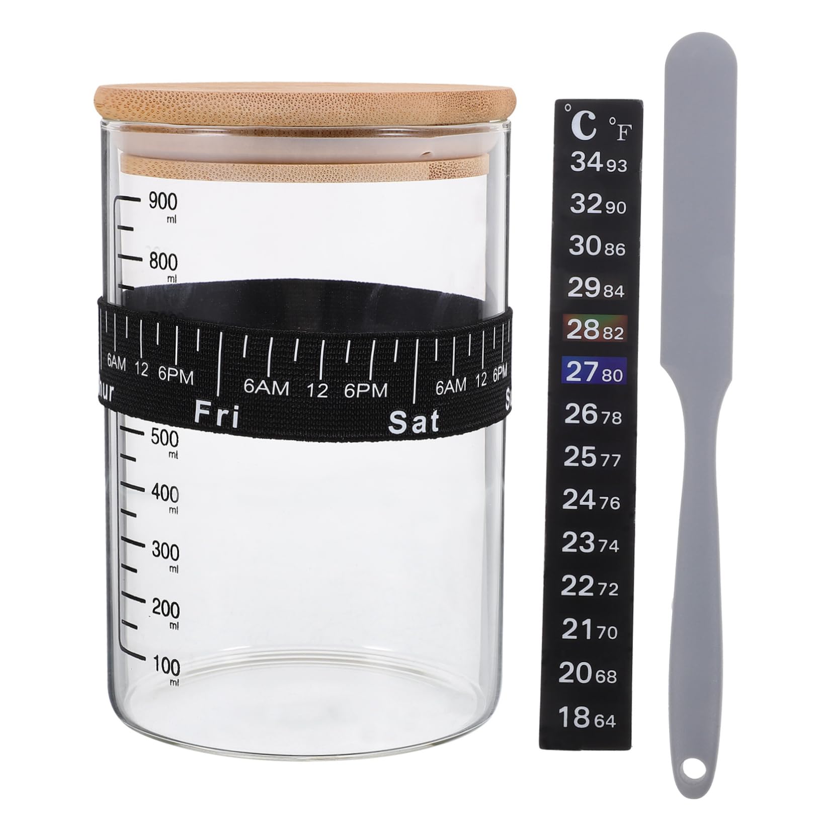 Bocal verre réutilisable levain pour pain croustillant cuisine