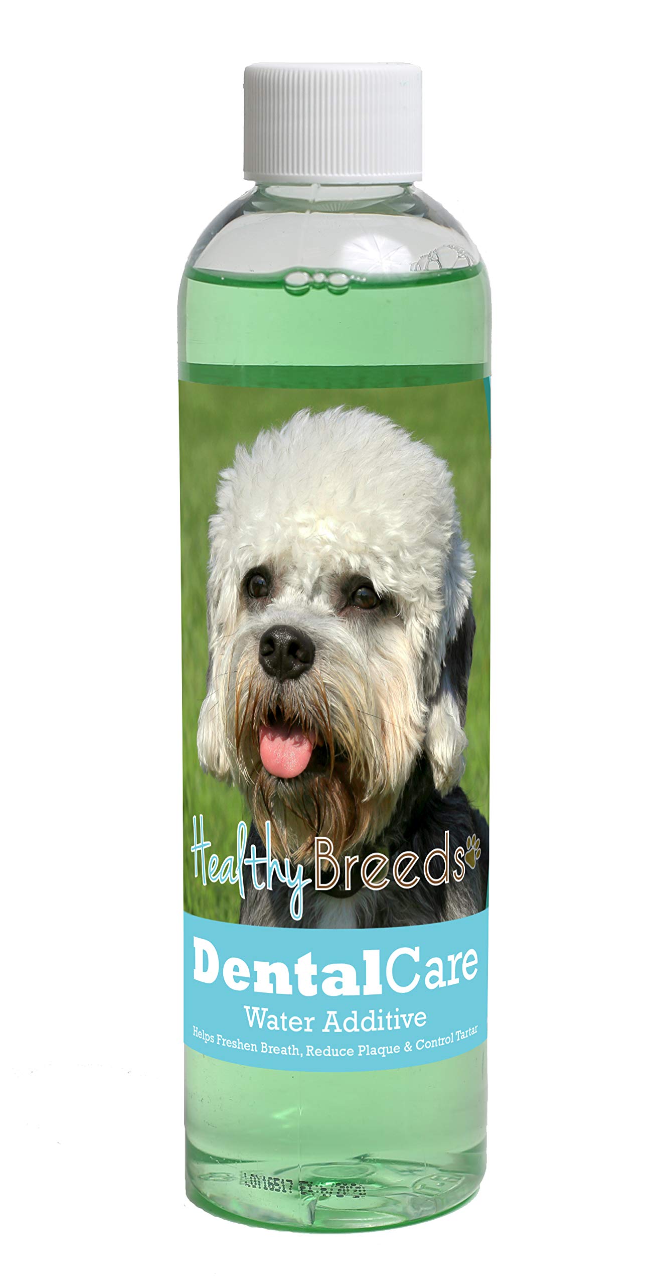 Healthy Breeds Dog Dental Care Water Additive for Dandie Dinmont Terrier - Helps Freshen Breath, Reduce Plaque &amp; Control Tartar - Mint Flavor - 8 oz
