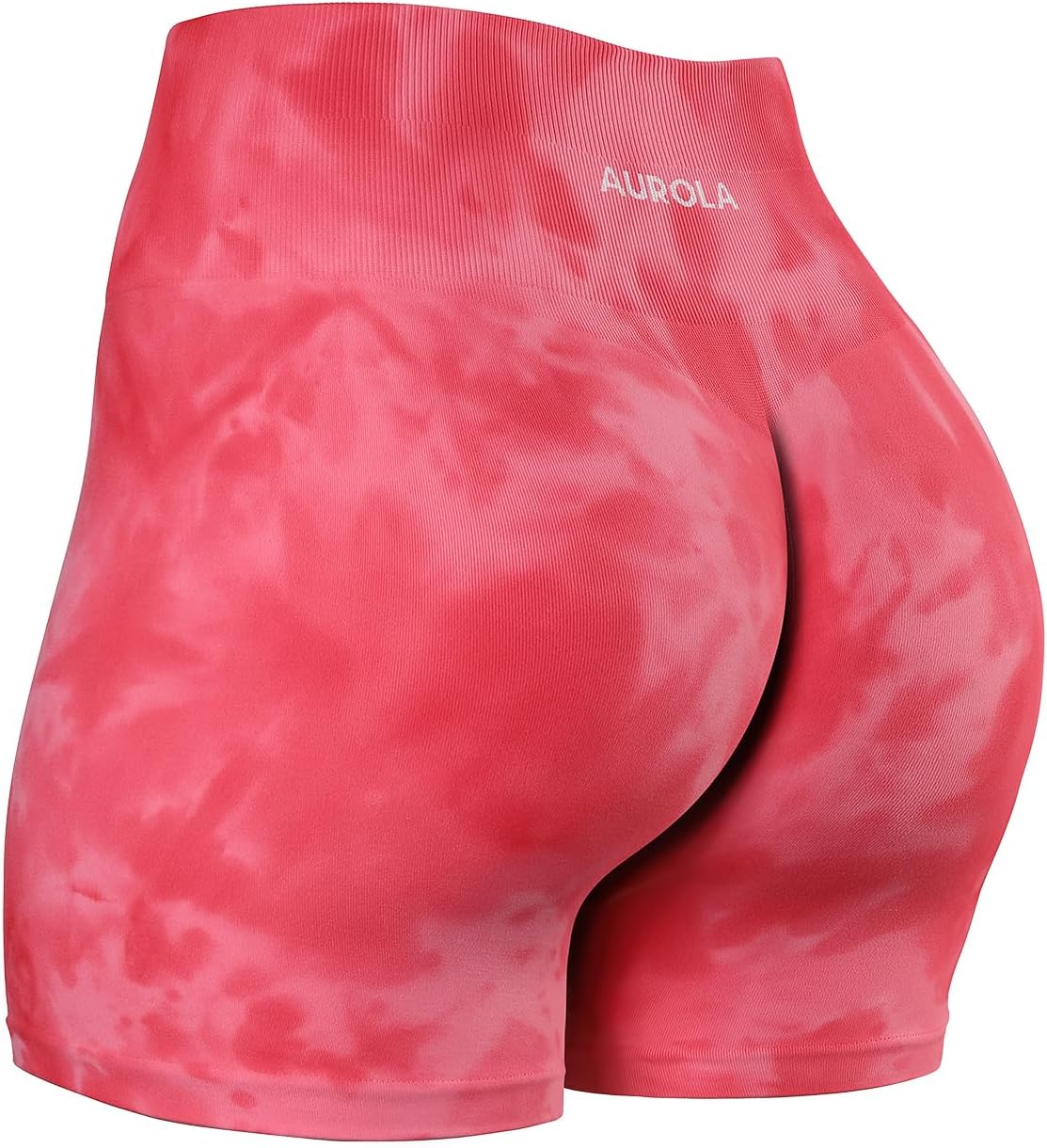 AUROLA Dream Tie Dye Workout Shorts for Women Seamless Scrunch Soft Active Shorts