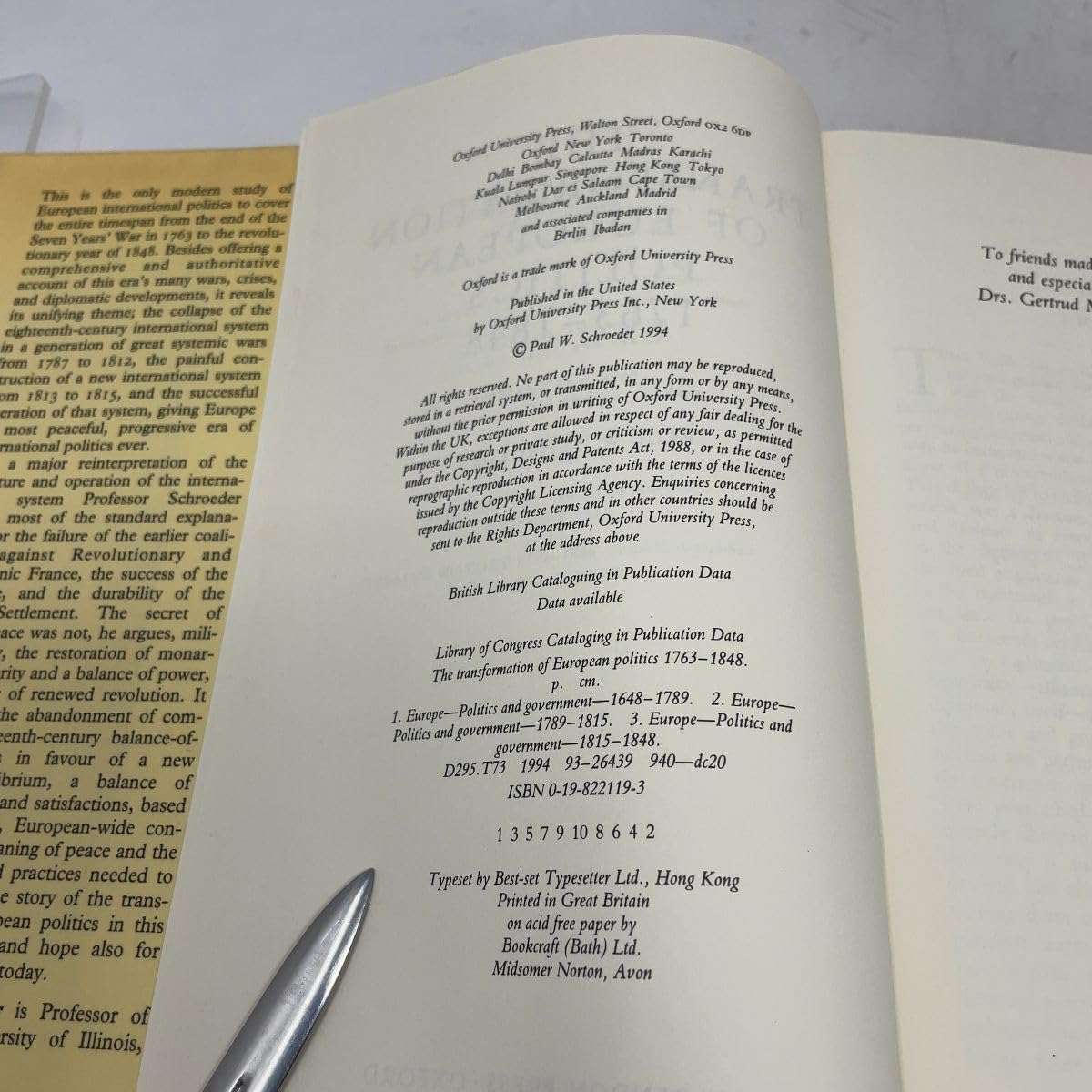 The Transformation of European Politics 1763-1848 (Oxford History of Modern Europe)