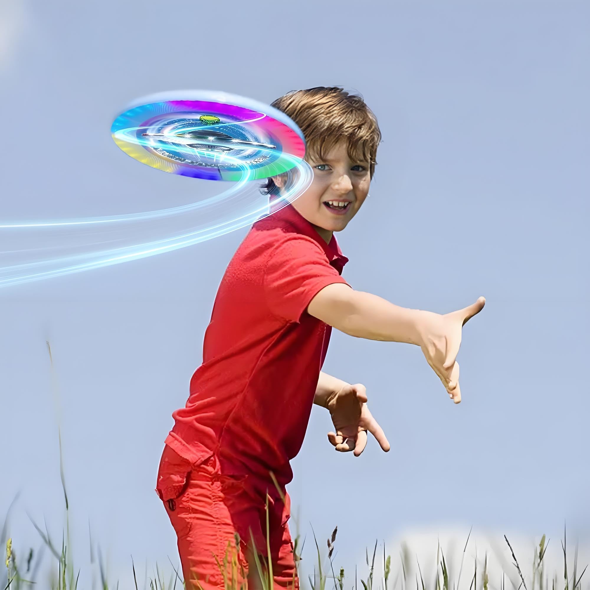 Modes d'éclairage LED Flying Disc - Disque de vol lumineux pour enfants et adultes