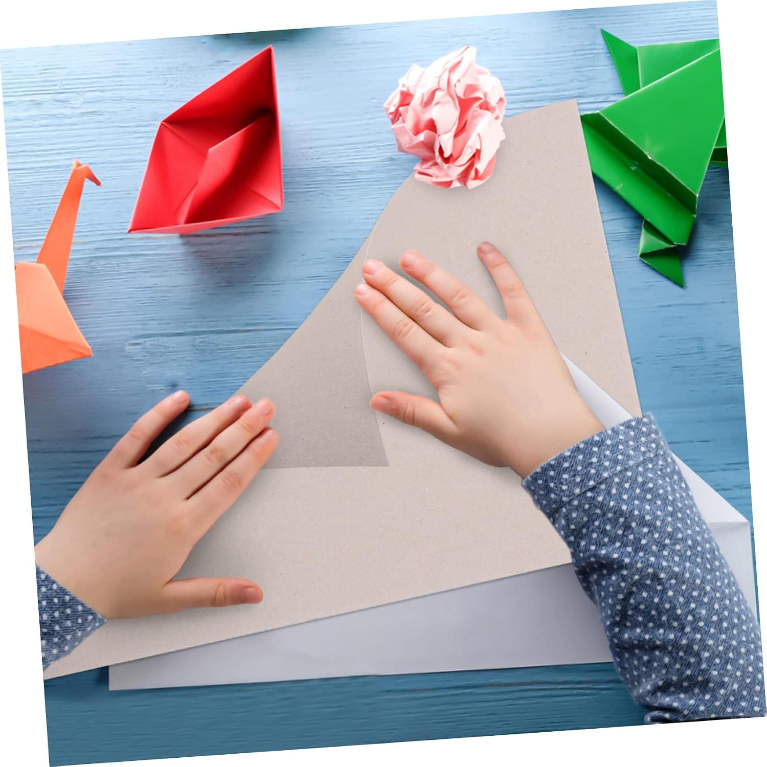UTHCLO 5Pcs Thickened Handmade Double Sided Paperboard for Drawing and DIY Crafts Durable Cardboard for Art Projects for Painting Picture Frames and Notebook Covers