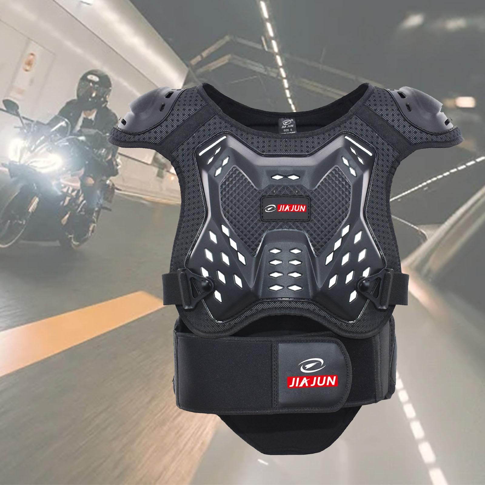 Harilla Protector de Pecho para de Motocicleta, Equipo Multiusos Resistente a Impactos para de Cross, Equipo de Motocross para Montar, Esquiar, m