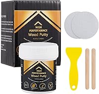 Vista 11 de Deuvuo Relleno de madera, relleno de masilla de madera blanco, nuestro relleno de grano de madera ofrece una solución rápida y duradera