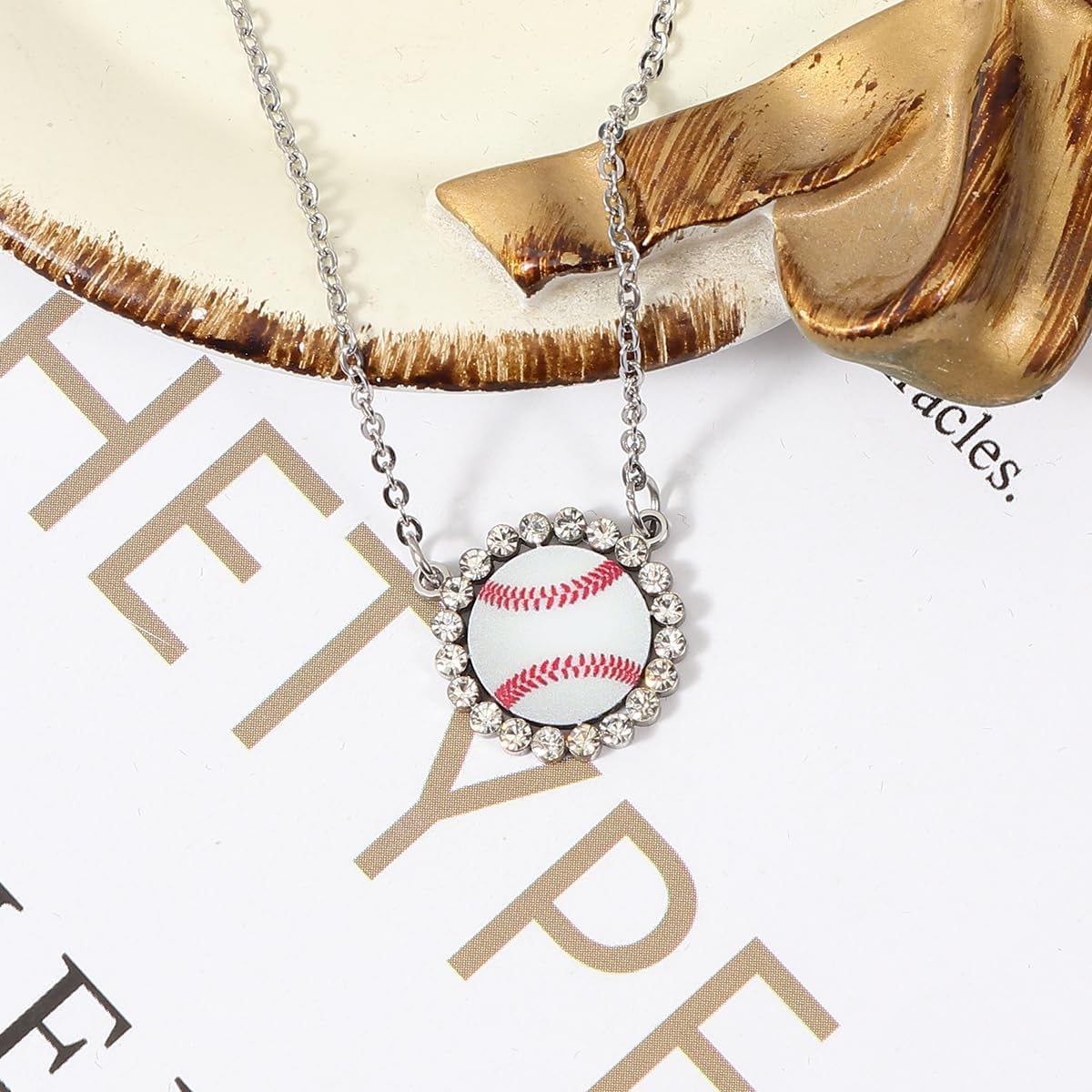 Sports Ball Necklace Volleyball, Tennis, Baseball, Billiards, Soccer, Rugby, Golf Pendant Necklaces - Image 4