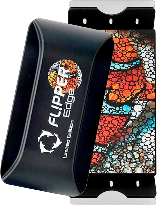 Raspador de Algas Magnético FL!PPER EDGE Standard Limited Edition Clownfish 2 em 1 para Aquários de Vidro e Acrílico até 12 mm