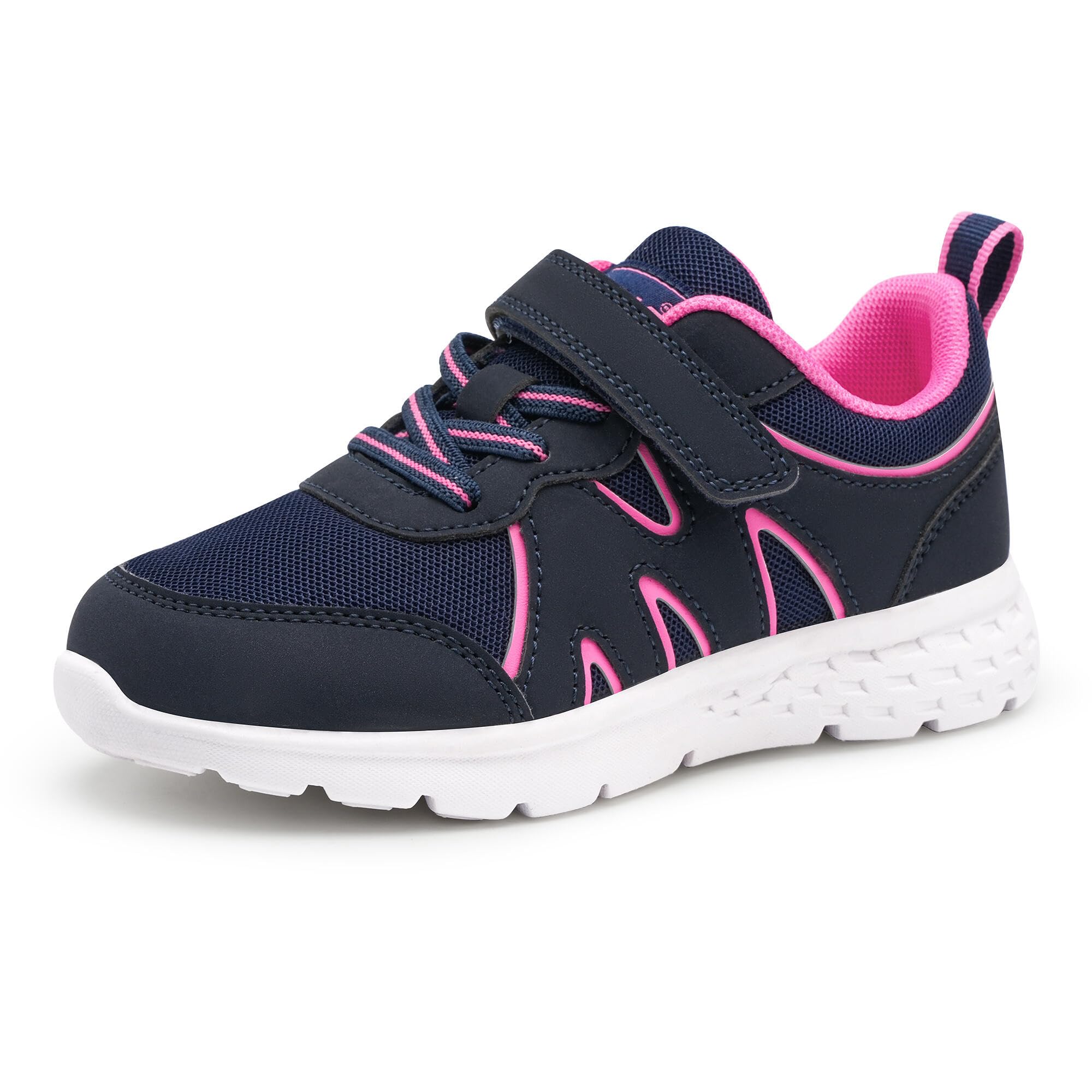 Stelle Girls Sneakers Kids Tennis Shoes with Non-Slip Sole Lightweight Breathable Athletic Sports Running Shoes for Toddler/Little Kid/Big Kid