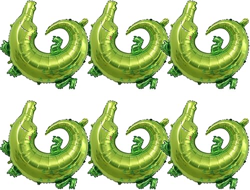 Vista 33 de Globos de abeja, 6 piezas de globos de aluminio con forma de helio para fiesta de animales de dibujos animados para selva safari temática telón