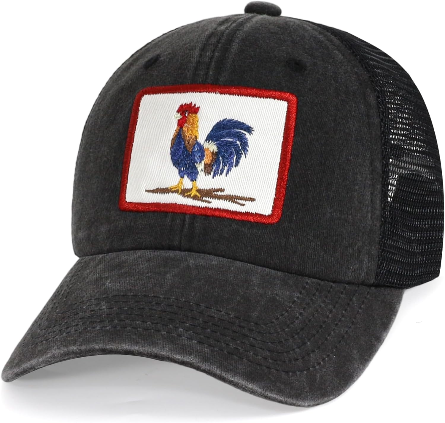 Embroidered Rooster Hats - Men Women Funny Baseball Cap - Trucker Gifts hat - Image 2