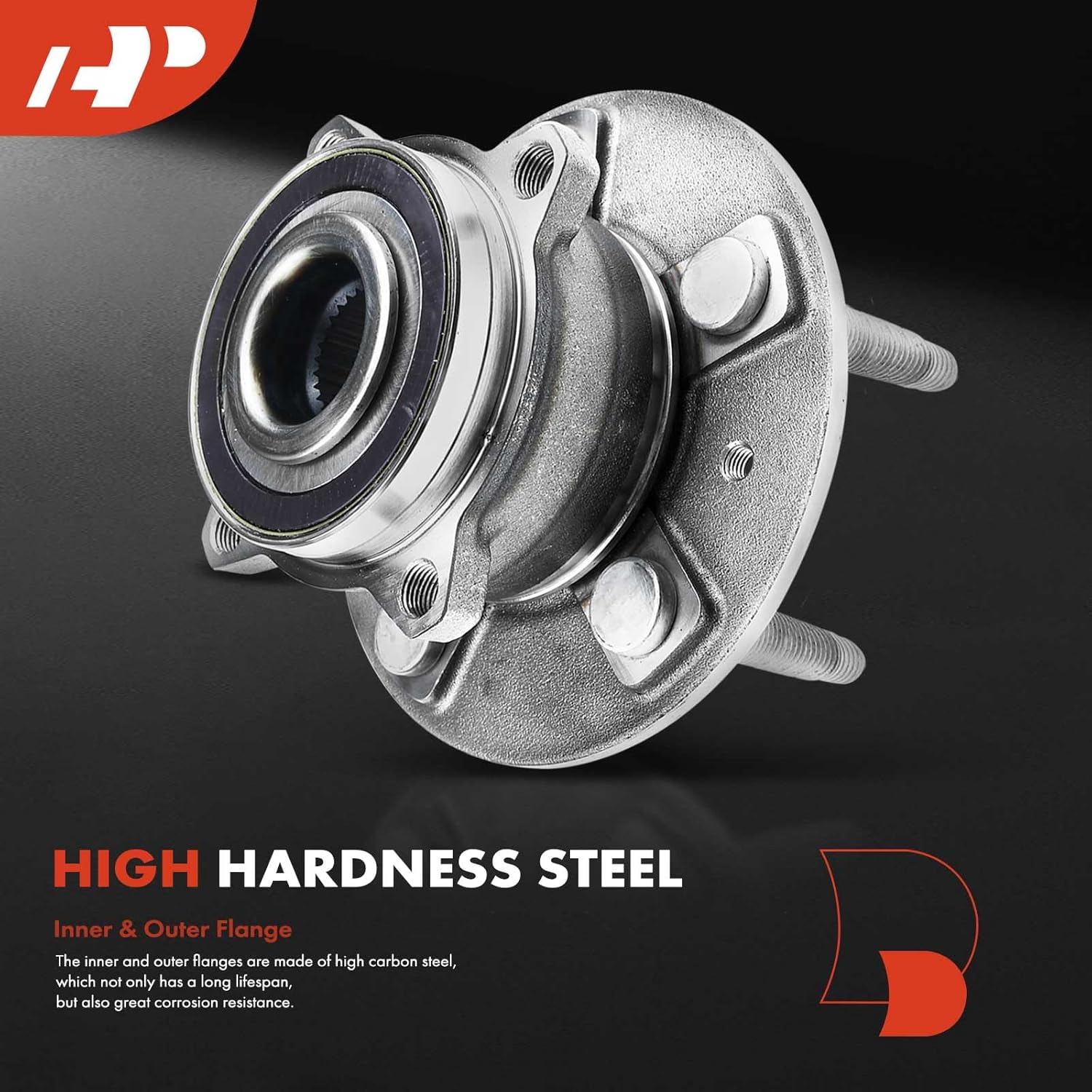 A-Premium 2 x Rear Wheel Bearing and Hub Assembly with 5-Lug Compatible with Tesla Model S 2012-2019, Model X 2016-2019