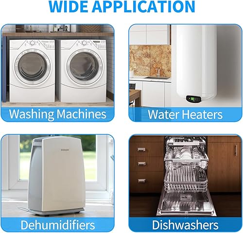 Miniatura 7 de Ortis Detector de fugas de alarma de agua, alarma fuerte de 95 dB, evita inundaciones graves y daños por agua