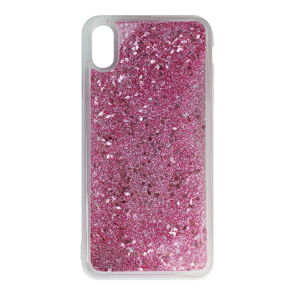 Babaco Phone Case For Iphone XS Max Liquid Glitter Effect, Pink