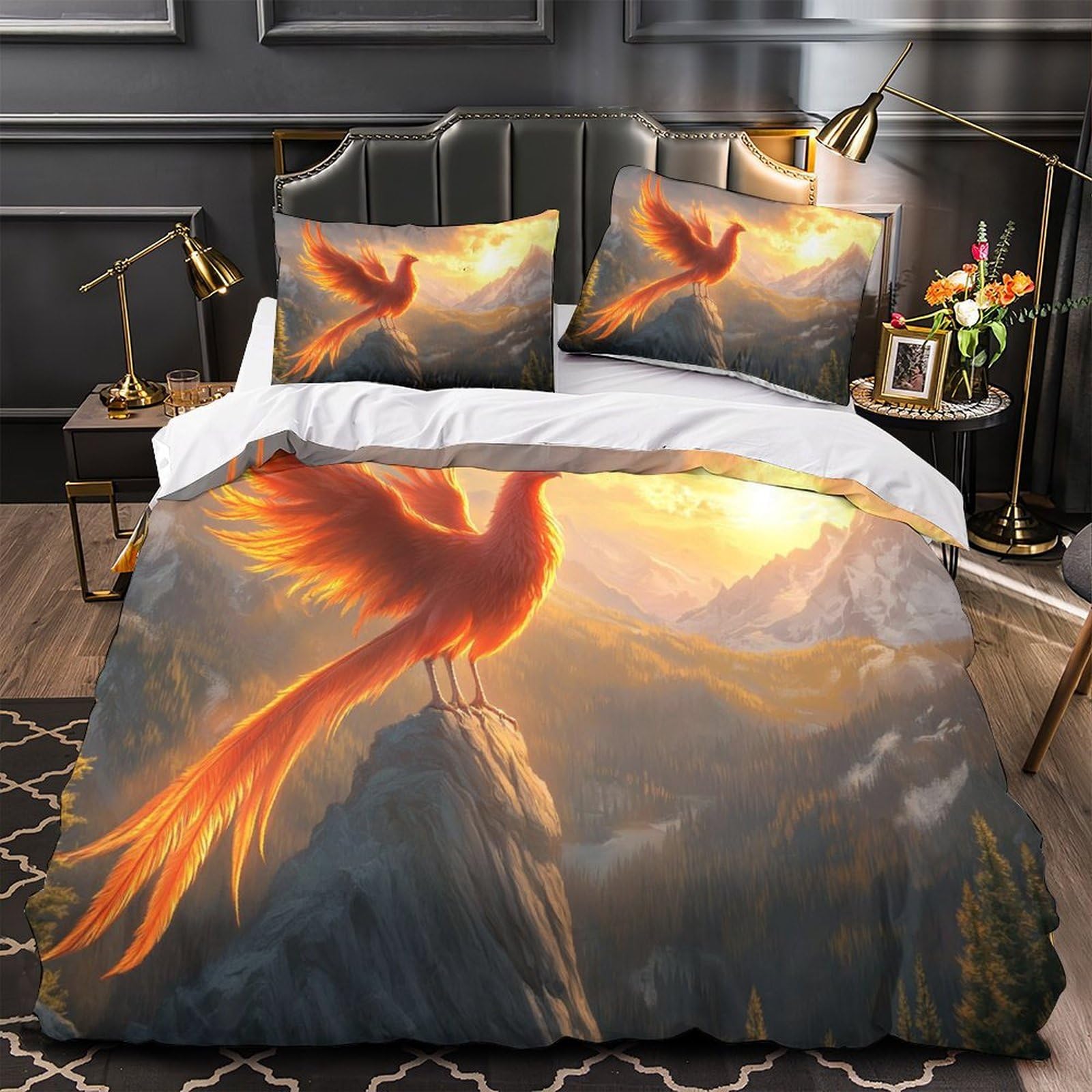 Housse de couette éléphant 3D en microfibre premium, parure lit king confort doux