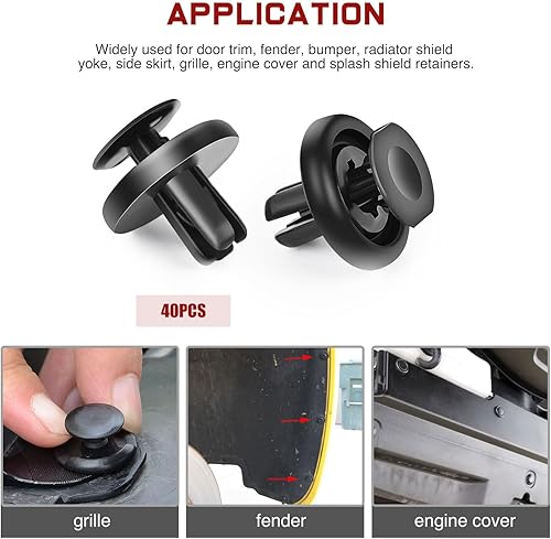 Vista 77 de Nilight - Juego de herramientas para remover molduras, 102 piezas, clips de retención para parachoques, paneles de auto, remover terminales, remover