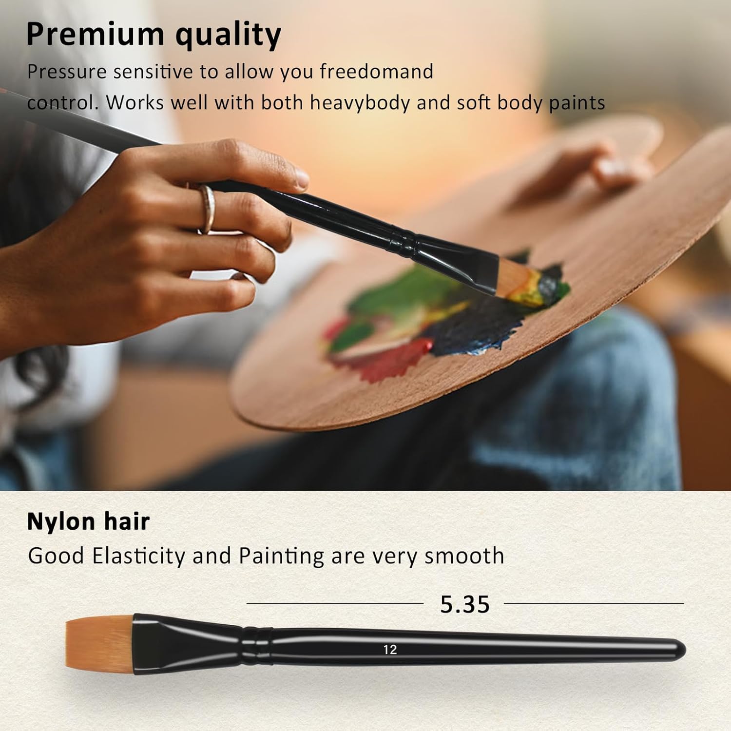 Colorful Acrylic Painting Kit | 64 Piece Painting Set with Walnut Easel, 24 Colors Acrylic Paint, Canvas, Palette, Brushes, Apron and Sleeve Set | Art Painting Supplies Kit