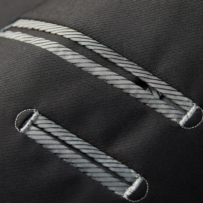 Slim Fit Men’s 3 Piece Tuxedo Suit Pants Vest Set for Business Wedding Prom Formal Events2