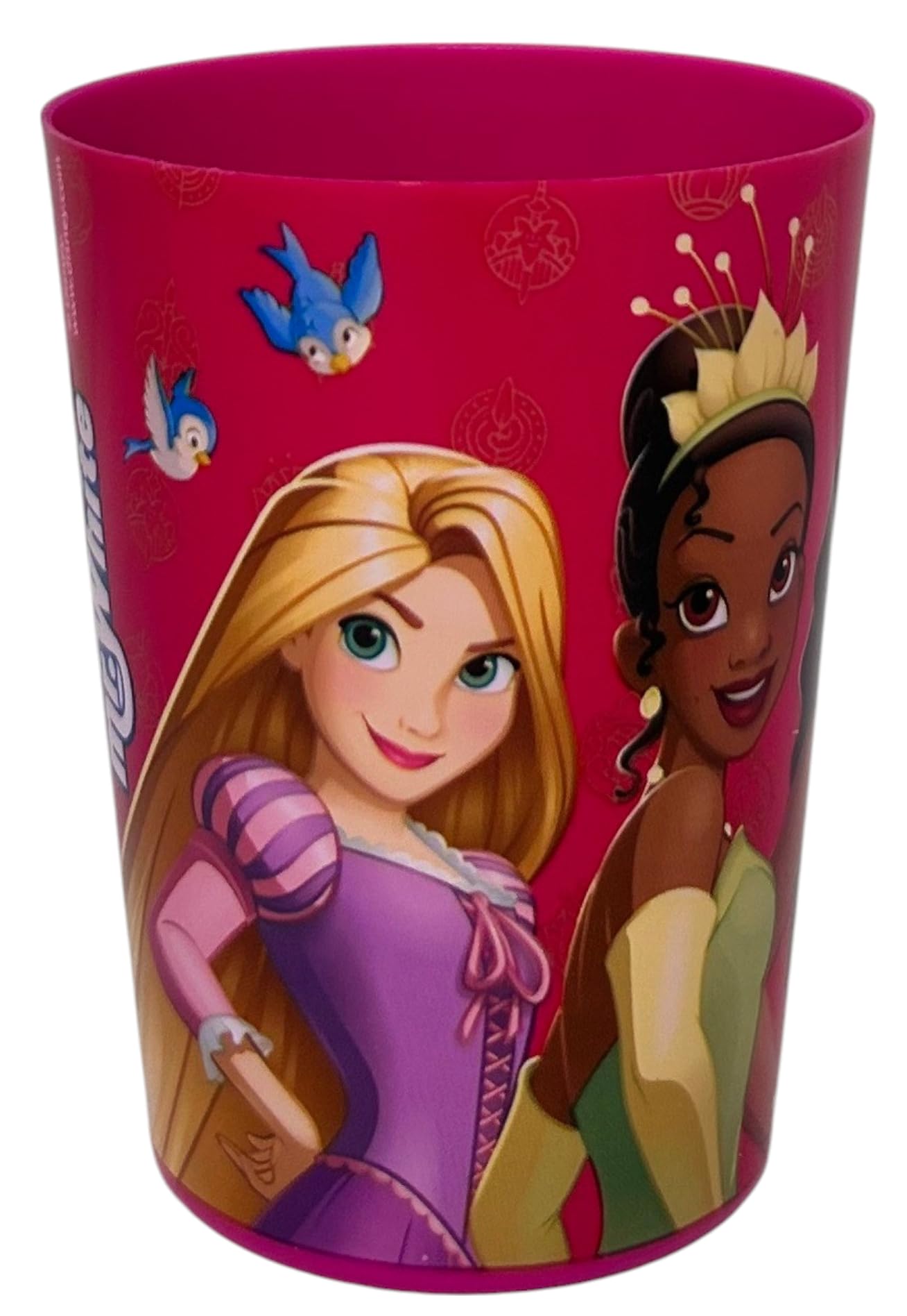 Set accessori per la cura dell'igiene orale per bambini Principesse Disney 4 pezzi spazzolino manuale dentifricio bicchiere pochette