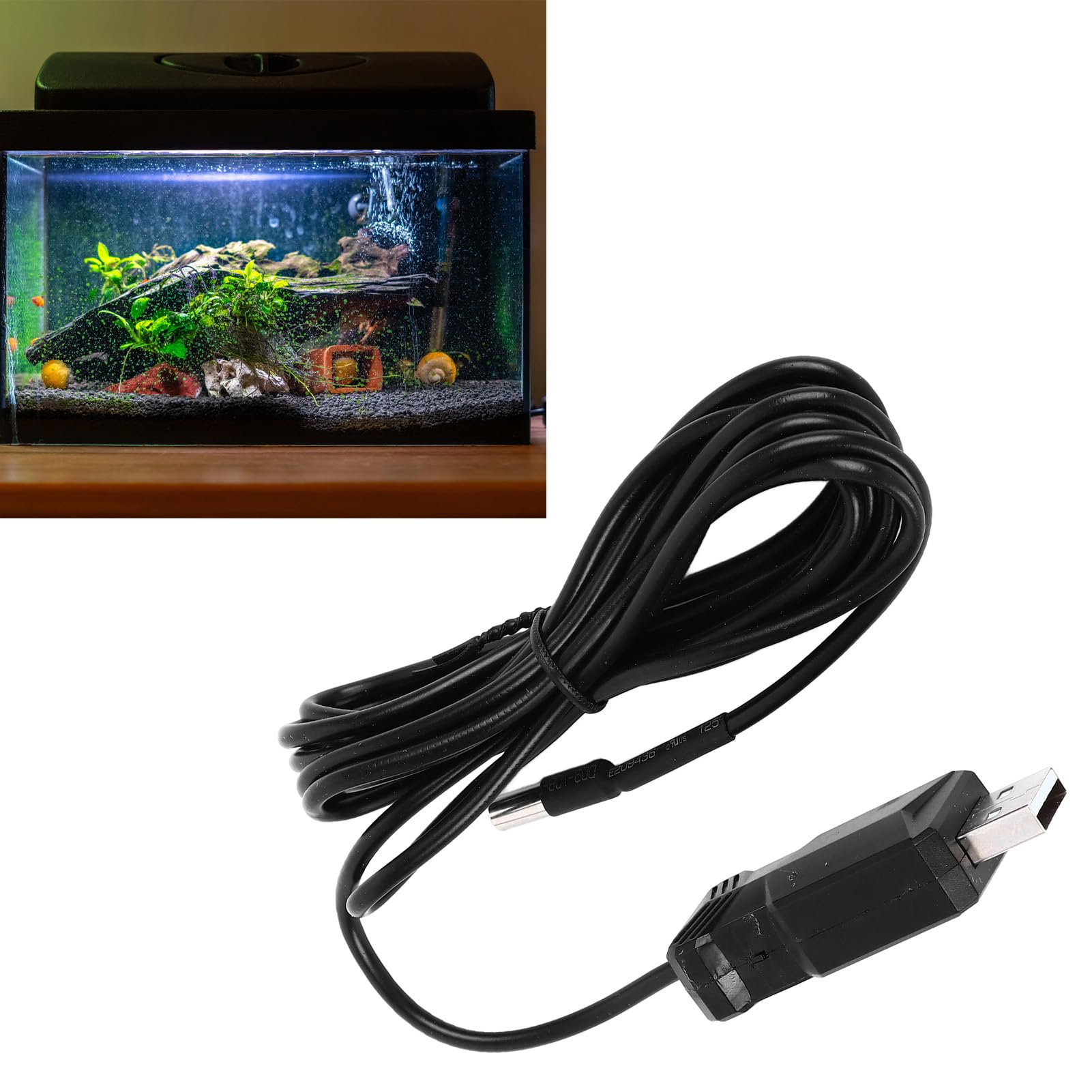 Fish Tank Thermometer, 0°C to 60°C Measuring Range Aquarium Temperature Measurement for Aquarium for Home