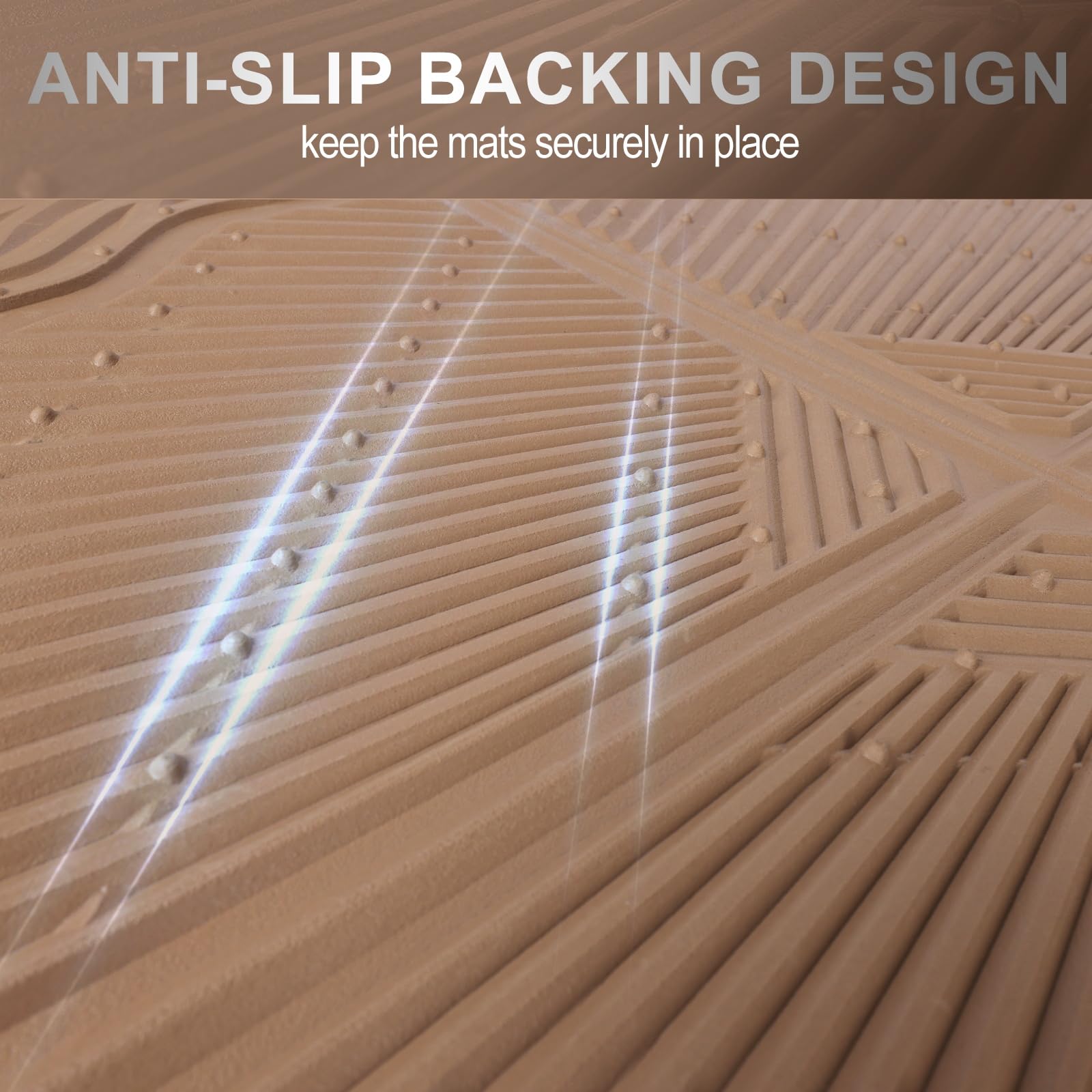 CAR PASS Rubber Car Mats Car Floor Mats All Weather Waterproof Trim-to Fit Automotive Floor Mats for Cars — view 5